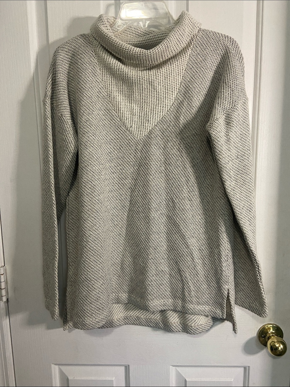 Sanctuary Cream Textured Cowl Neck Sweater